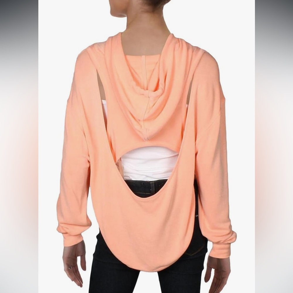 Free People Movement Back Into It Open Back Hoodie View 2